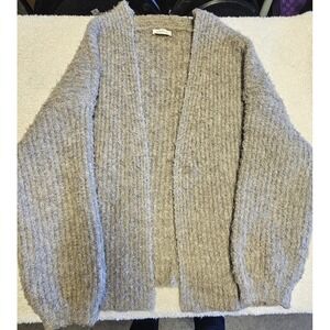 Neuflora Abbotsford Cardigan gray medium long sleeve cottage core cozy